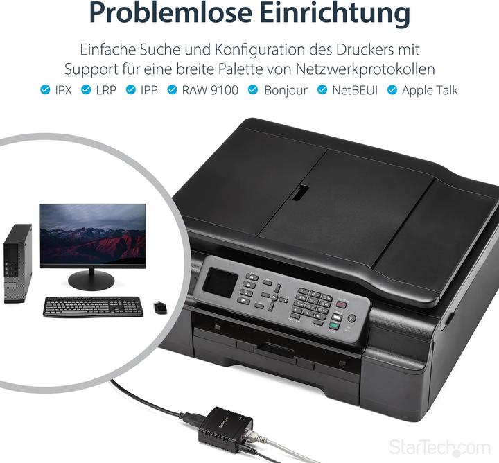 Immagine prodotto StarTech Rete USB Lpr Server Di Stampa Lpr