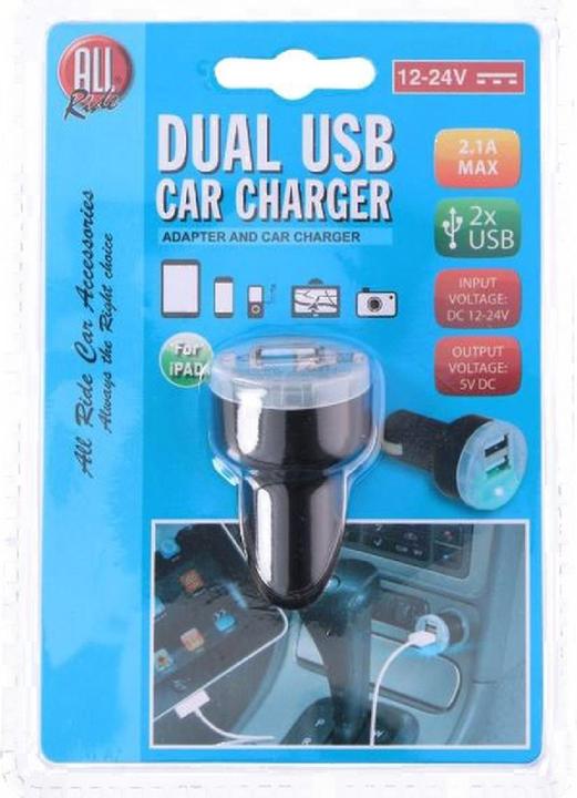 Image du produit All Ride Chargeur USB double pour voiture 2.1A pp