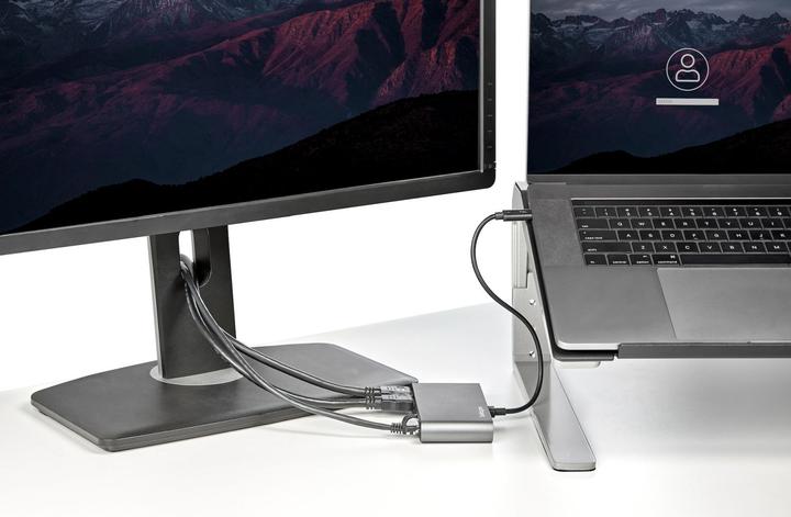 Actual product image StarTech TB3DKM2HDL (Thunderbolt, 5 ports)