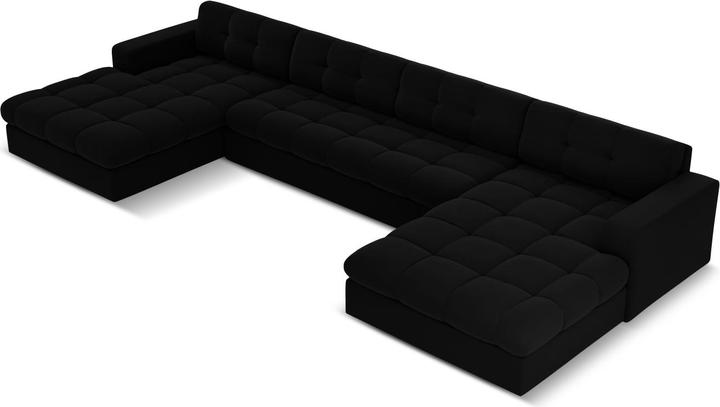 Actual product image CXL by Christian Lacroix Velvet Panoramic Sofa, "Yohan", 5 Seats, 294x160x72 Made in Europe (Sofa landscape)