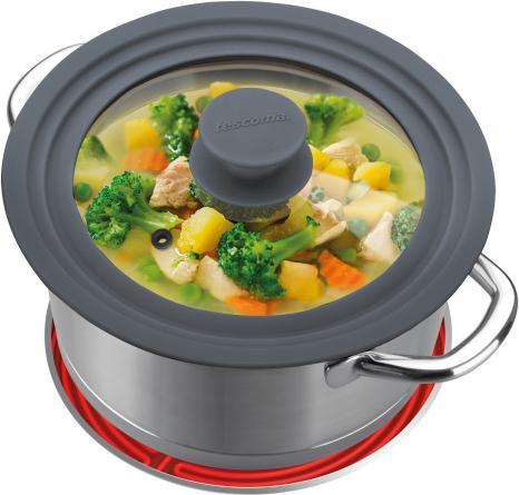 Produktbild Tescoma Unicover Deckel Ø 16, 18, 20 cm Grau (21 cm, Kunststoff, Metall)