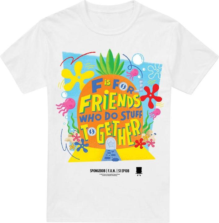 Immagine prodotto Spongebob Squarepants Friends Maglietta Ananas Uomo (L)