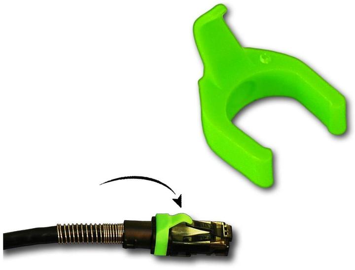 Actual product image PatchSee Cable Clip Color Light Green, Set=