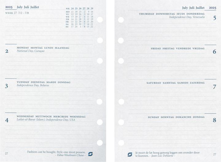 Valeurs nutritives et ingrédients Succes Contenu annuel complet Senior janvier - décembre (9,5 x 15 cm, 1 jour / 1 page)