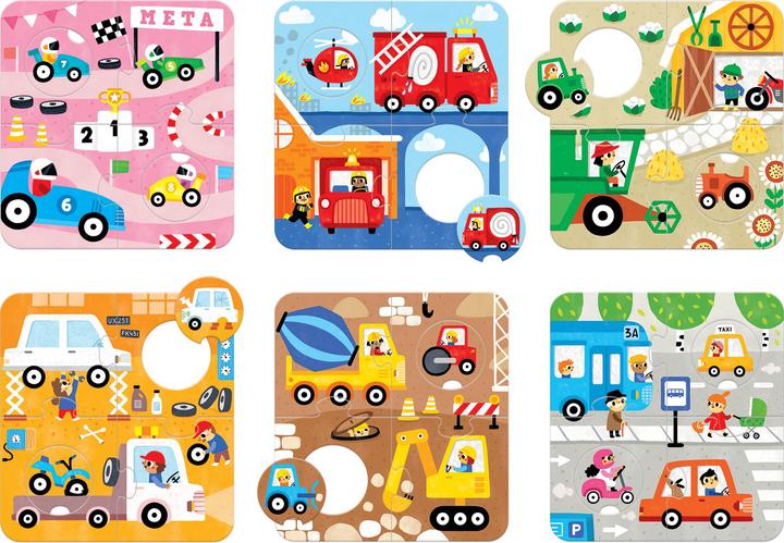 Produktbild Banana Panda puzzel Zoek hetzelfde voertuig 2+ (36 Teile)