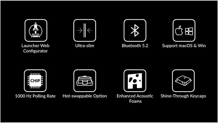 Actual product image Keychron Gaming-Tastatur K1 QMK Version 6 Brown Switch (CH, Cable, Wireless)