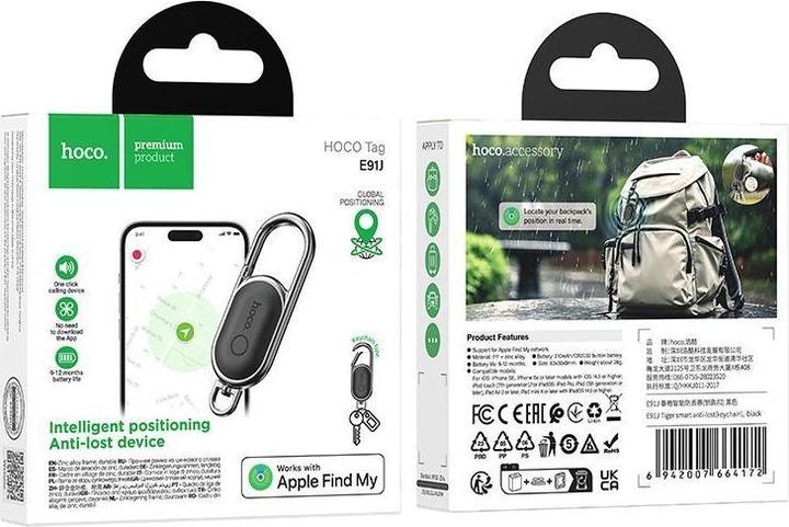 Produktbild Hoco Wireless headphones Locator compatible with Apple Find My E91J black (Android, iOS)