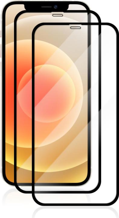 Produktbild Savvies Full-Screen Displayschutz Panzerglas Schutzglas (2 Stück, Apple iPhone 12)
