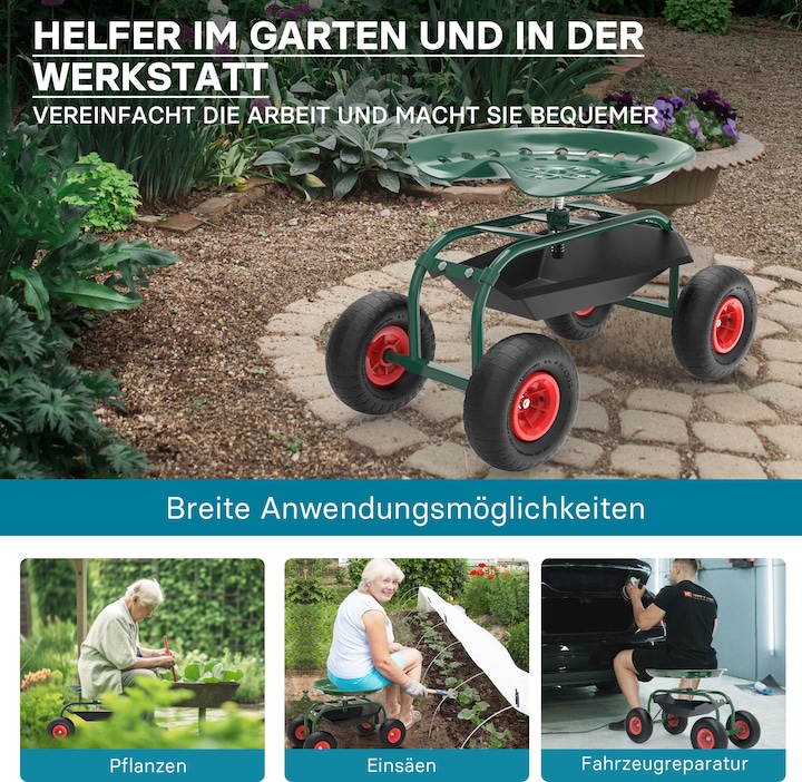 Immagine prodotto Wiltec Gartenwagen (150 kg)