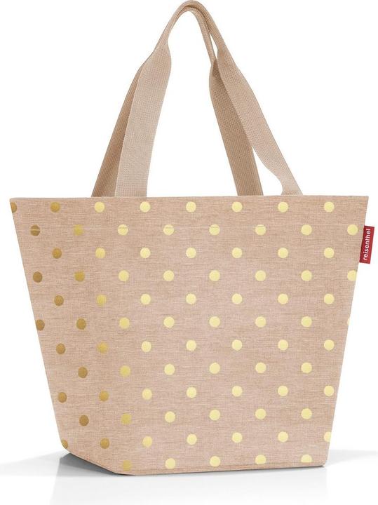 Actual product image reisenthel shopper M metallic dots coffee