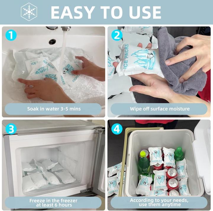 Actual product image World-Bio 50 Stück Eisbeutel, wiederverwendbar