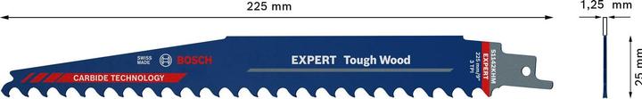 Actual product image Bosch Professional Zubehör EXPERT 'Tough Wood' S 1142 KHM reciprocating saw blade, 10 pieces