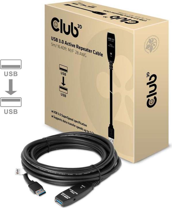 Immagine prodotto Club 3D USB 3.0 (5 m, USB 3.0)