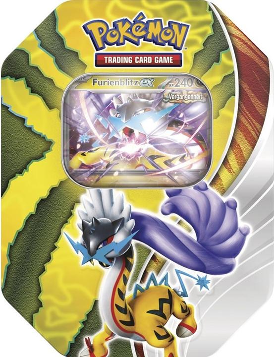 Produktbild Pokémon -Sammelkartenspiel: Tin-Box Paradox-Schicksale: Furienblitz-ex (Deutsch, Tin)
