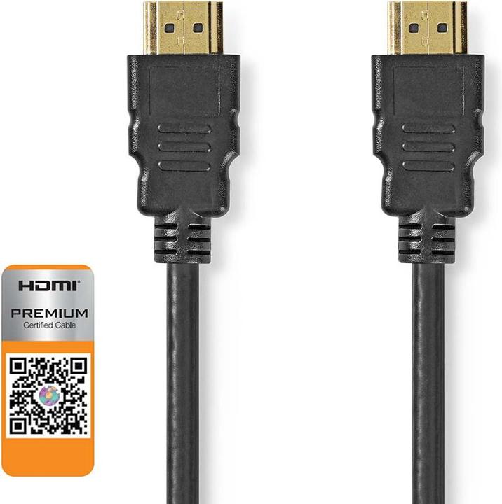 Produktbild Nedis Premium High Speed ​​HDMI ™ Kabel mit Ethernet | HDMI™ Stecker | HDMI™ Stecker | 4K@60Hz | 18 (1.50 m, HDMI, 2.0b)