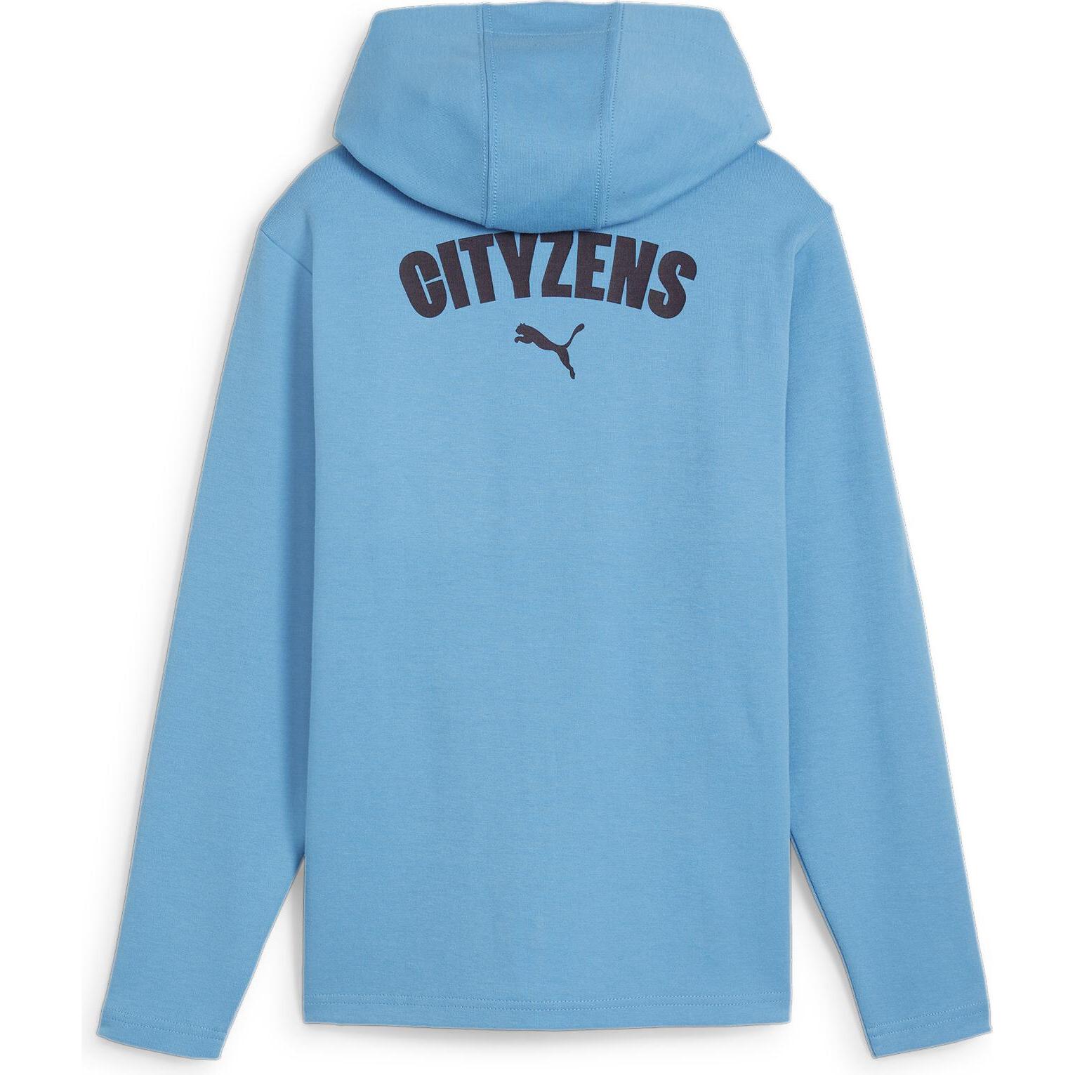 Thumbnail - Puma, Jungen, Laufjacke, MCFC Casuals Hooded Jkt Jr (164), Blau, 164