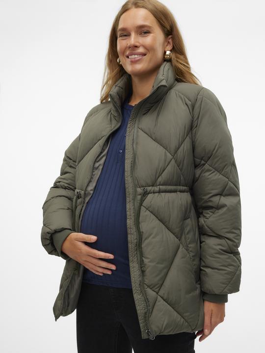 Immagine prodotto Mamalicious Collo alto Polsini a coste Cappotto Giacca (L)