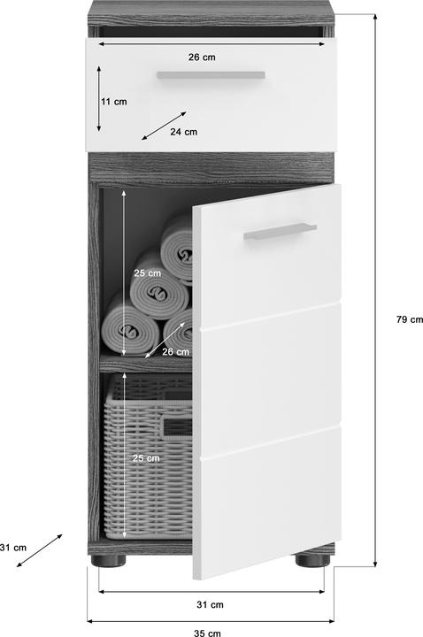 Produktbild Xonox Home Blake (35 x 31 x 79 cm)