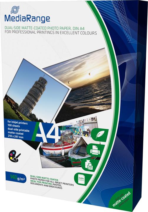 Actual product image MediaRange Photo paper (140 g/m², A4, 100 x)