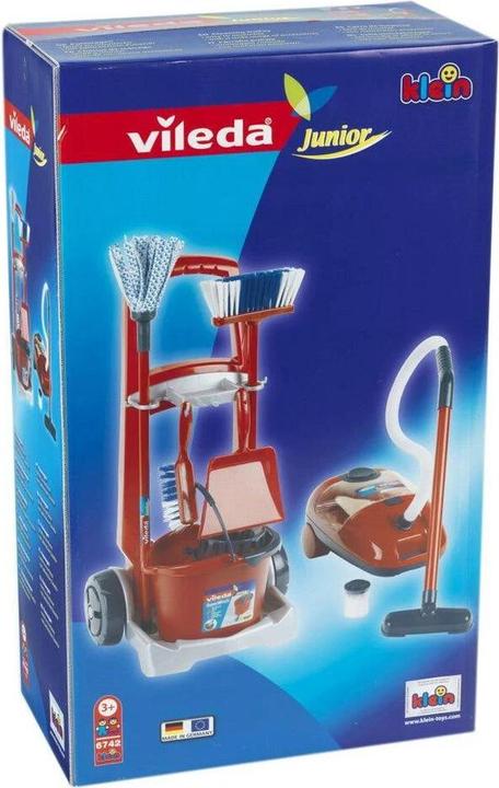 Immagine prodotto Theo Klein Vileda carrello scopa + aspirapolvere