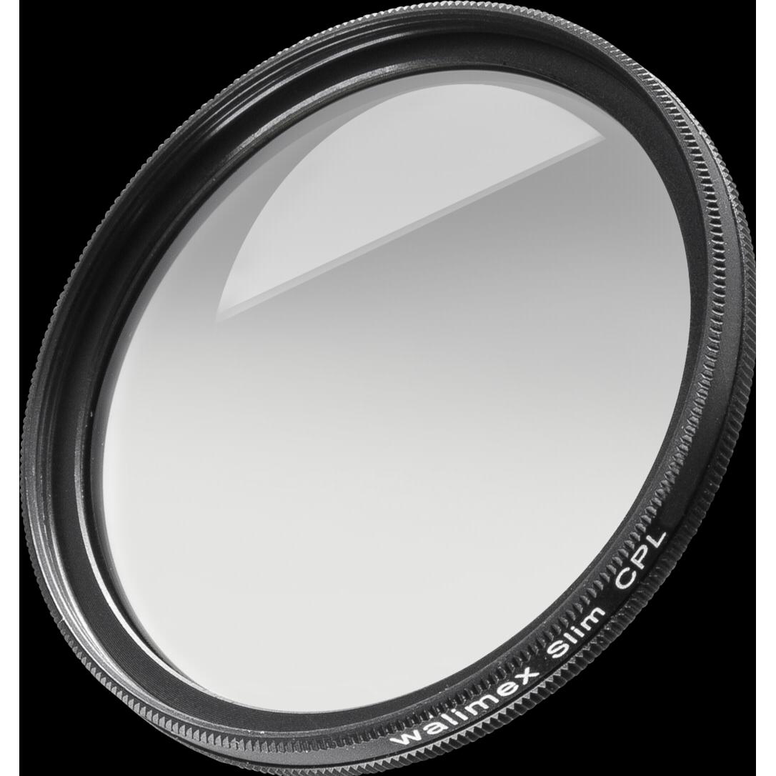 Walimex Slim Polfilter Zirkular 52 mm (52 mm, Polarisationsfilter, 52 mm), Objektivfilter, Schwarz