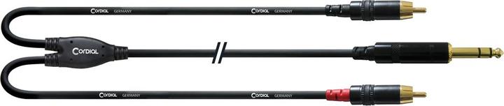 Immagine prodotto Cordial CFY 6 VCC - Cavo a Y 6.3mm jack - stereo cinch (6 m, Cinch, Jack 6,3 mm)
