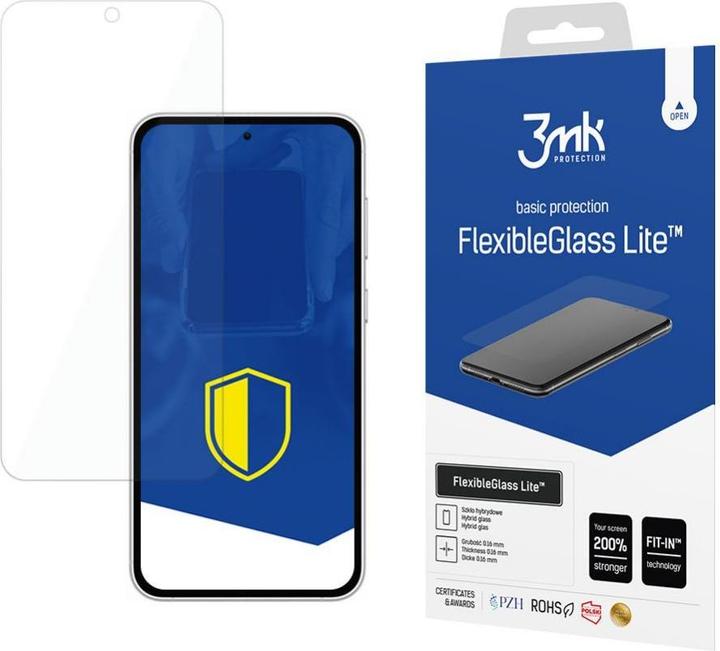Actual product image 3MK Samsung Galaxy S23 FE - FlexibleGlass Lite™ (1 Piece, Samsung Galaxy S23 FE)