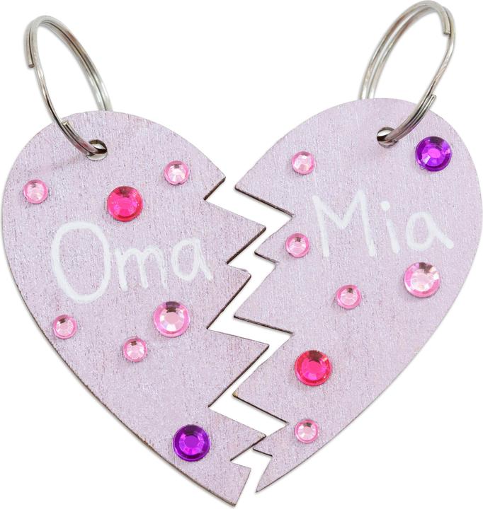 Actual product image Sunnysue Keychain Half Hearts