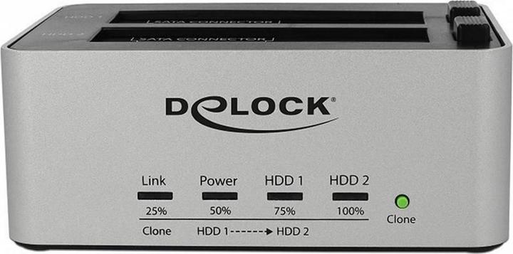 Image du produit Delock Double station d'accueil pour 2 x SATA HDD / SSD