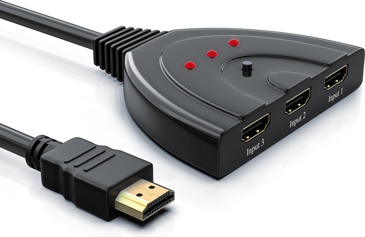 CSL 3 Port HDMI Switch Full HD 1080p, automatic switching / 3D / HDCP / CEC