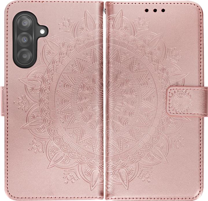 Actual product image Avizar Etui Mandala-Blumen für Samsung A26 Portemonnaie mit Handschlaufe (Samsung Galaxy A26)