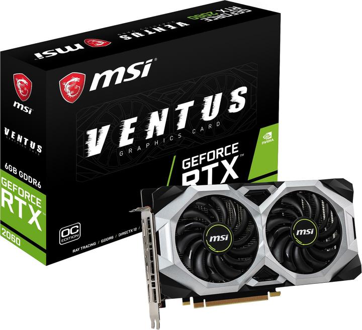 Actual product image MSI GeForce RTX 2060 VENTUS 6G OC (6 GB, GDDR6)