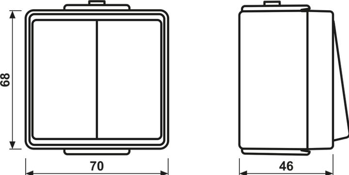 Produktbild JUNG Doppeltaster