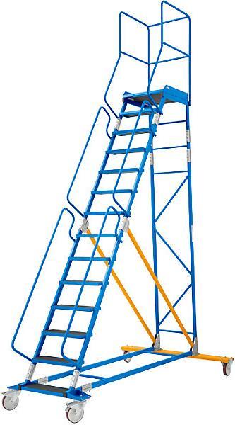 Actual product image eurokraft pro Mobile platform ladder PREMIUM (Platform ladder, 264.50 cm)