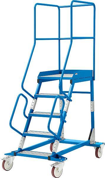 Actual product image eurokraft pro Mobile platform ladder PREMIUM (Platform ladder, 131 cm)