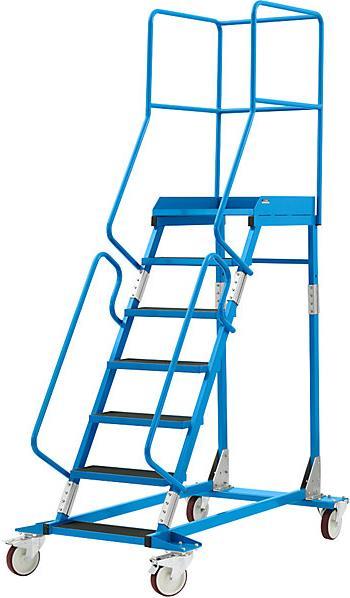 Produktbild eurokraft pro Mobile Podestleiter PREMIUM (Plattformleiter, 161 cm)