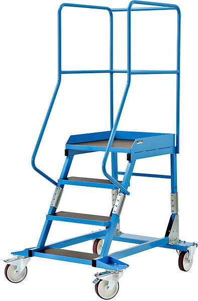 Produktbild eurokraft pro Mobile Podestleiter PREMIUM (Plattformleiter, 118 cm)
