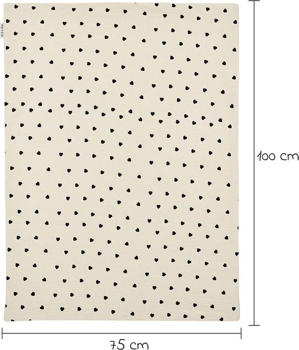 Actual product image Meyco baby blanket pre-washed muslin (75 x 100 cm)