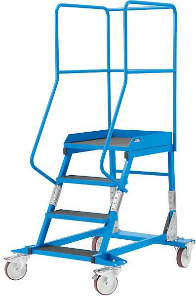 Produktbild eurokraft pro Mobile Podestleiter PREMIUM (Plattformleiter, 118 cm)