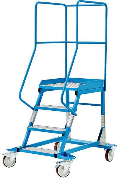 Actual product image eurokraft pro Mobile platform ladder PREMIUM (Platform ladder, 118 cm)