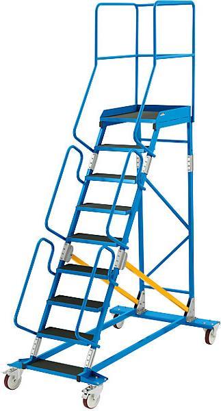 Produktbild eurokraft pro Mobile Podestleiter PREMIUM (Plattformleiter, 190.50 cm)