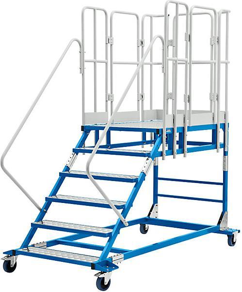 Produktbild eurokraft pro Plattformtreppe XXL (Plattformleiter, 229.10 cm)