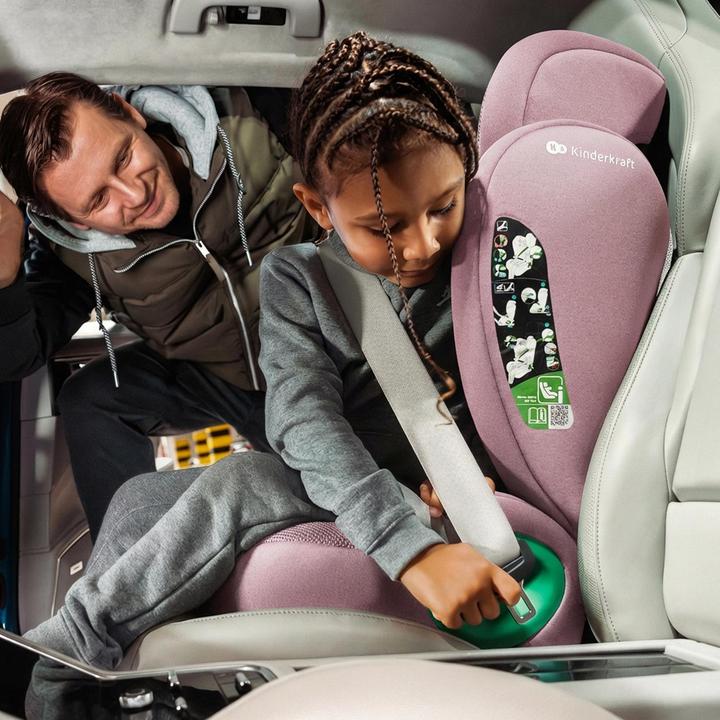 Produktbild KinderKraft Car seat JUNIOR FIX 2 PLUS i-Size pink (Kindersitz, ECE R129/i-Size Norm)
