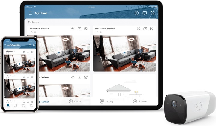 Actual product image eufy eufyCam 2 Pro Set of 2 (2304 x 1296 Pixels)