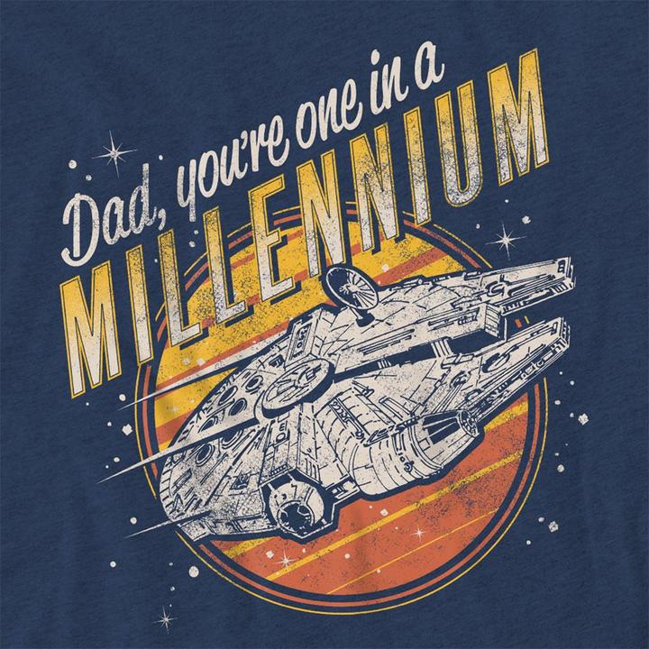Produktbild Star Wars Dad One In A Millennium TShirt meliert (XL)