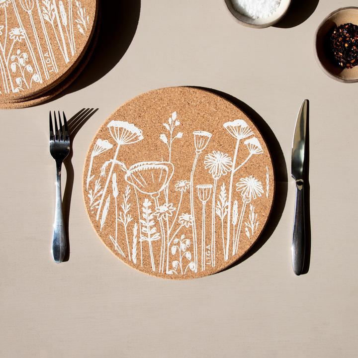 Produktbild Liga Tischset/Untersetzer CORK FLOWERS