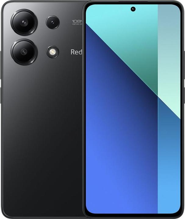 Image du produit Xiaomi Redmi Note 13 (256 Go, Midnight Black, 6.67", Double SIM hybride, 4G)
