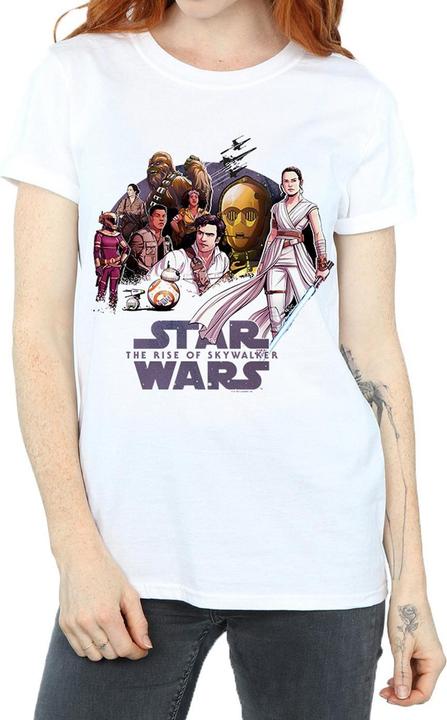 Actual product image Star Wars d Group Womens/Ladies Cotton Boyfriend T-Shirt (5XL)