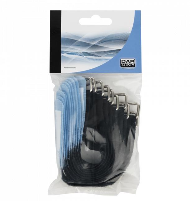 Actual product image Showgear Snap Fastener 20x200 Blue 10 pieces (Velcro cable ties, 200 mm, 10 pcs.)