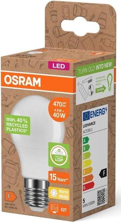 Produktbild Osram LED Pcr Lamps (E27, 4.90 W, 470 lm, 1 x, F)